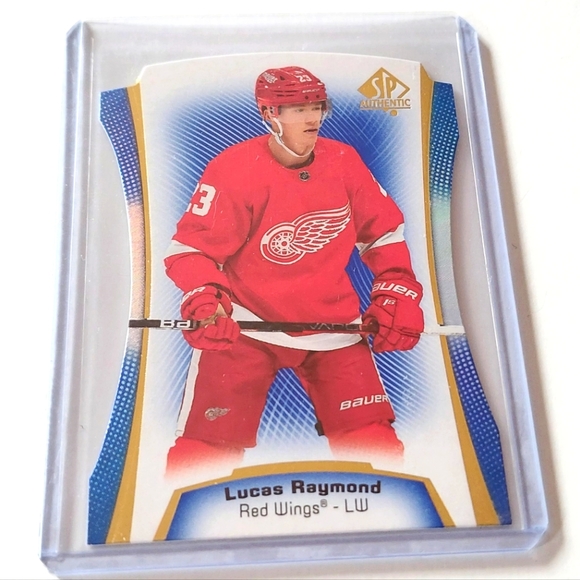 Lucas Raymond Rookie Insert SP Authentic Die-Cut # DC-2 Team Detroit Red Wings - Picture 1 of 2